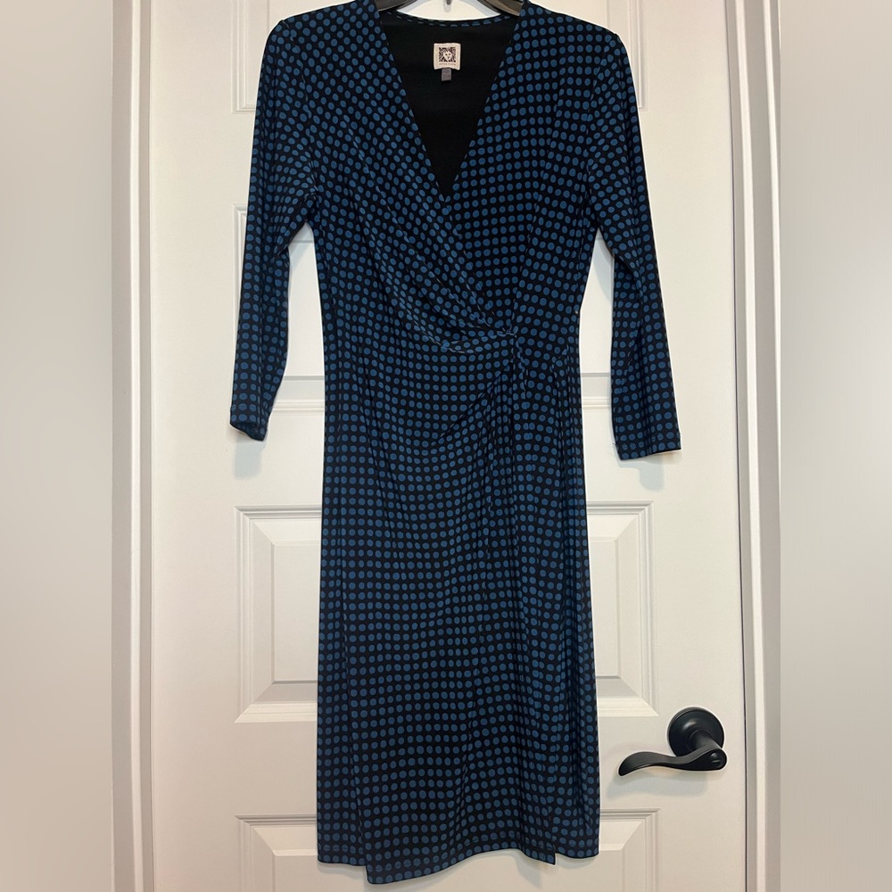 Anne Klein faux wrap dress Size S